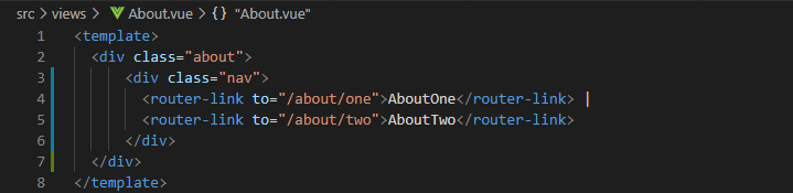 about.vue中的模板布局