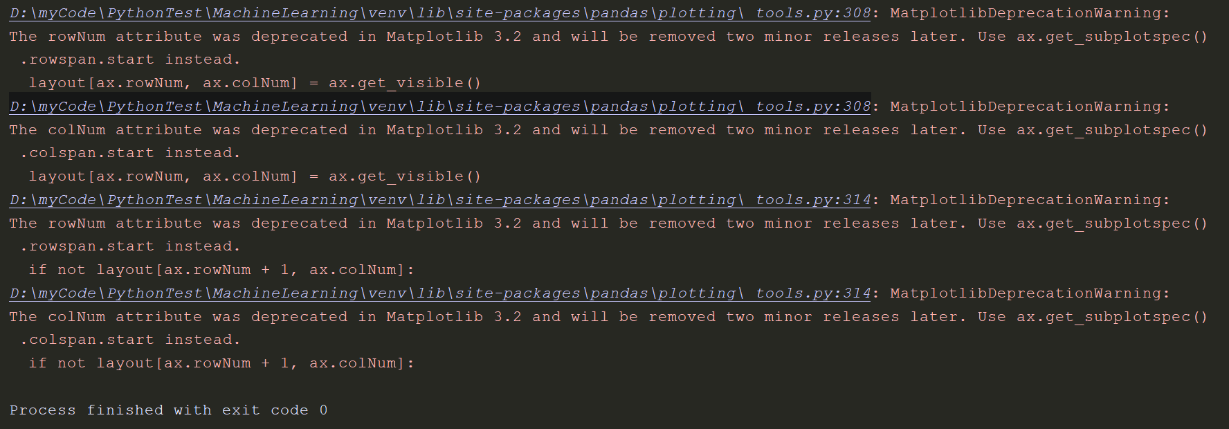 The Rownum Attribute Was Deprecated In Matplotlib 3 2 And Will Be Removed Twominorreleaseslater降低版本 小胡同1991的博客 Csdn博客 The Support For Qt4 Was Deprecated In Matplotlib 3