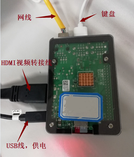 图三 树莓派（3B）连接图