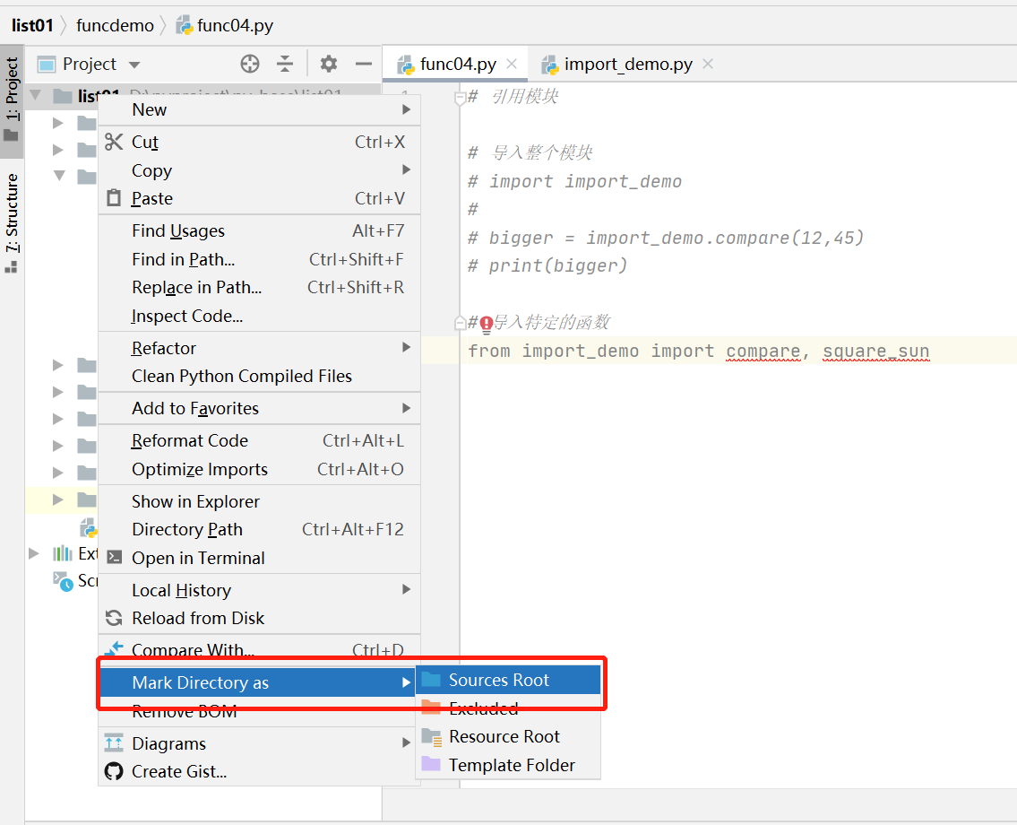 Pycharm references the module and reports an error, but the program ...