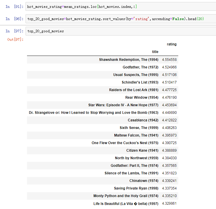 【机器学习-数据科学】第三节：数据分析实例 分析MovieLens电影数据