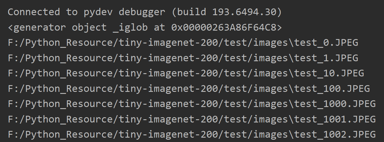 glob.glob()