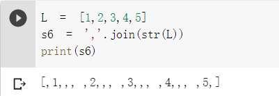 RUNOOB python练习题33 使用join方法实现用逗号分隔列表