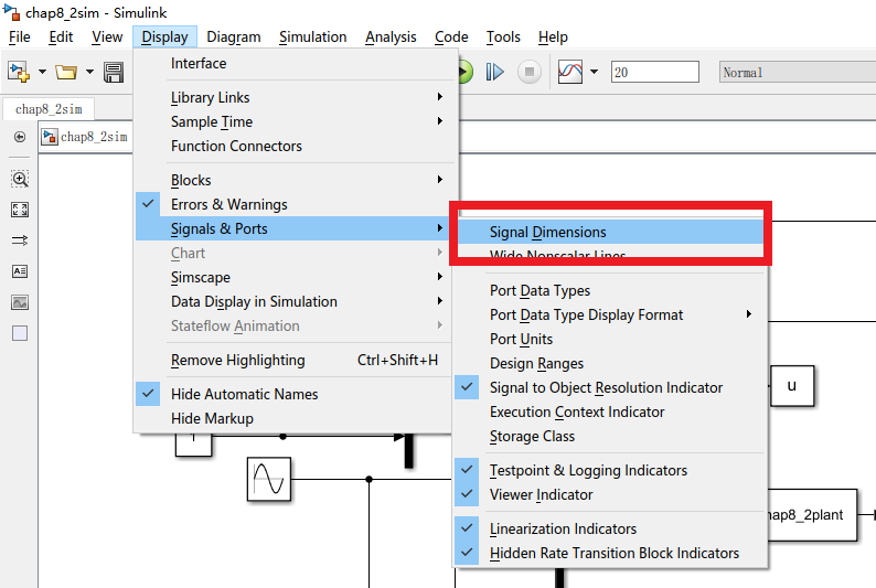 Simulink如何显示维度/维数_simulink如何显示矩阵维度CSDN博客