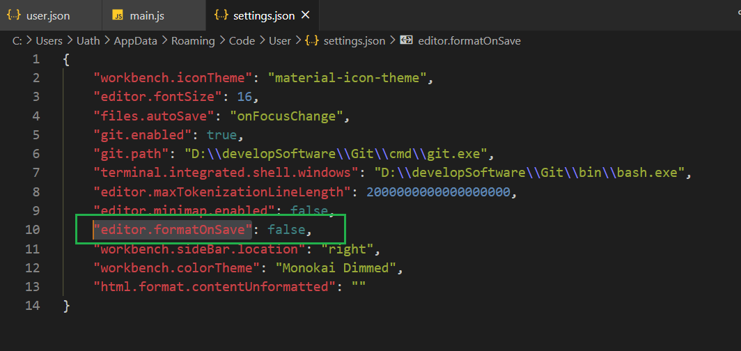 取消vscode 中json等文件保存自动格式化问题_vscode如何不format json-CSDN博客