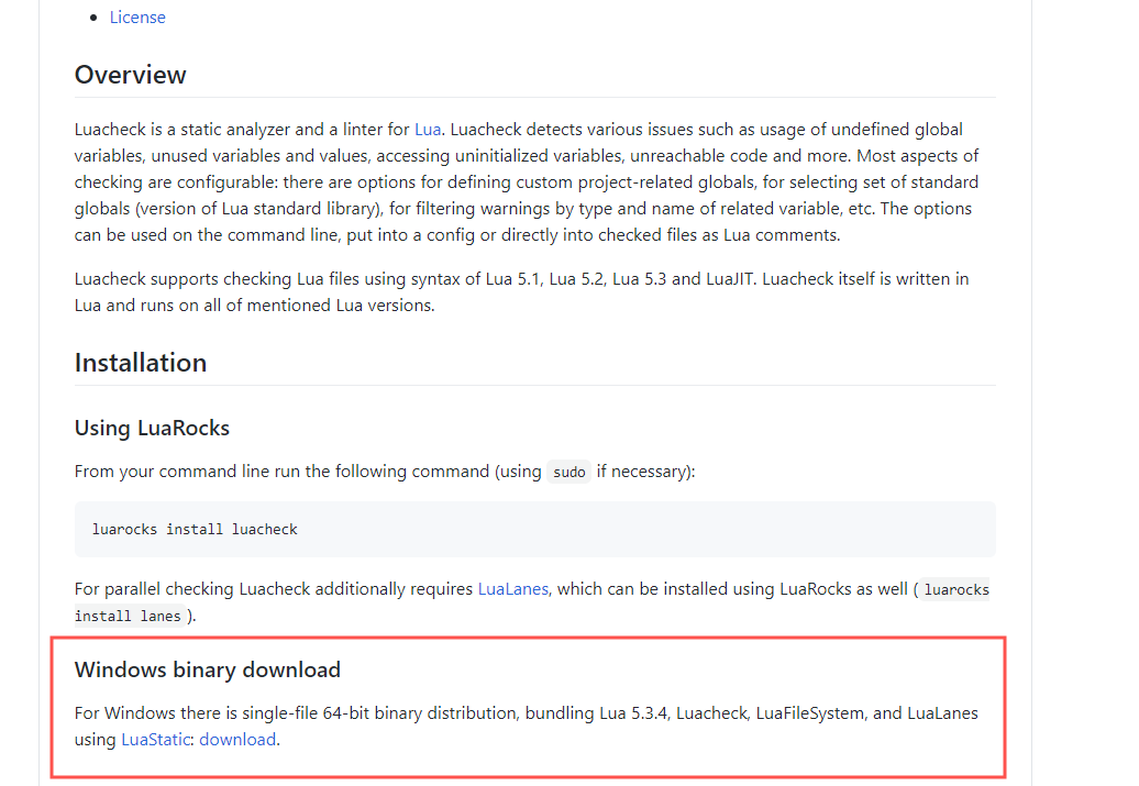 Use Luacheck and git hook to check Lua code specifications when git pre ...