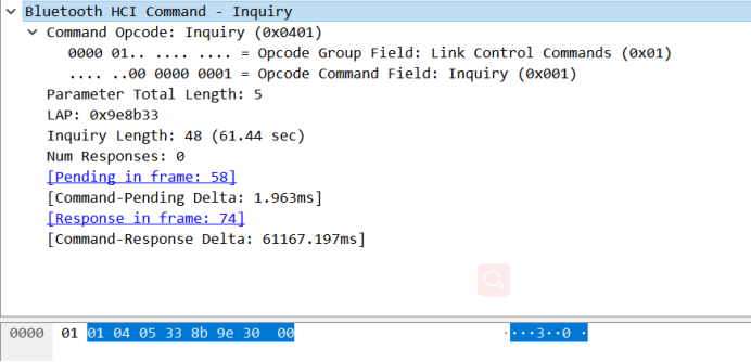 传统蓝牙HCI搜索流程介绍(bluetooth inquiry)_wireshark如何查看hci查看蓝牙协议-CSDN博客
