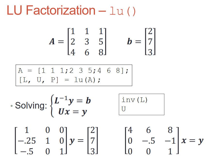 Matlab基础笔记6 线性方程式和线性系统 这个饕字怎么读的博客 程序员宅基地 程序员宅基地