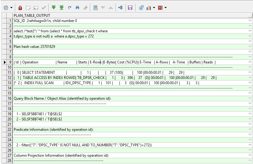 oracle查看执行计划_oracle中执行计划f5CSDN博客
