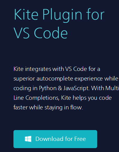 VS Code写Python智能提示，代码自动补全（Kite插件）_python编程有没有像vs studio的提示-CSDN博客