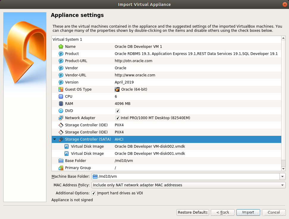 PreBuilt Developer VMs (for Oracle VM VirtualBox)下载oracle安装好的19C 虚拟机