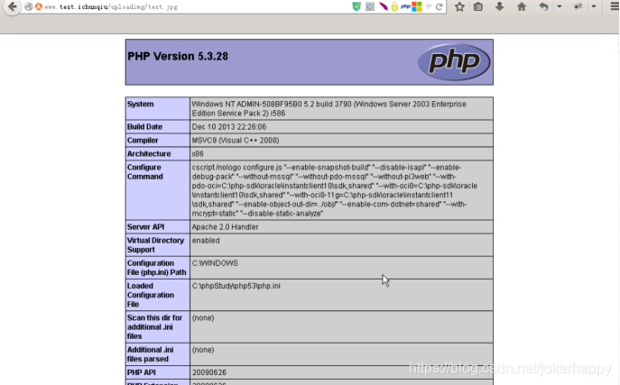 phpinfo