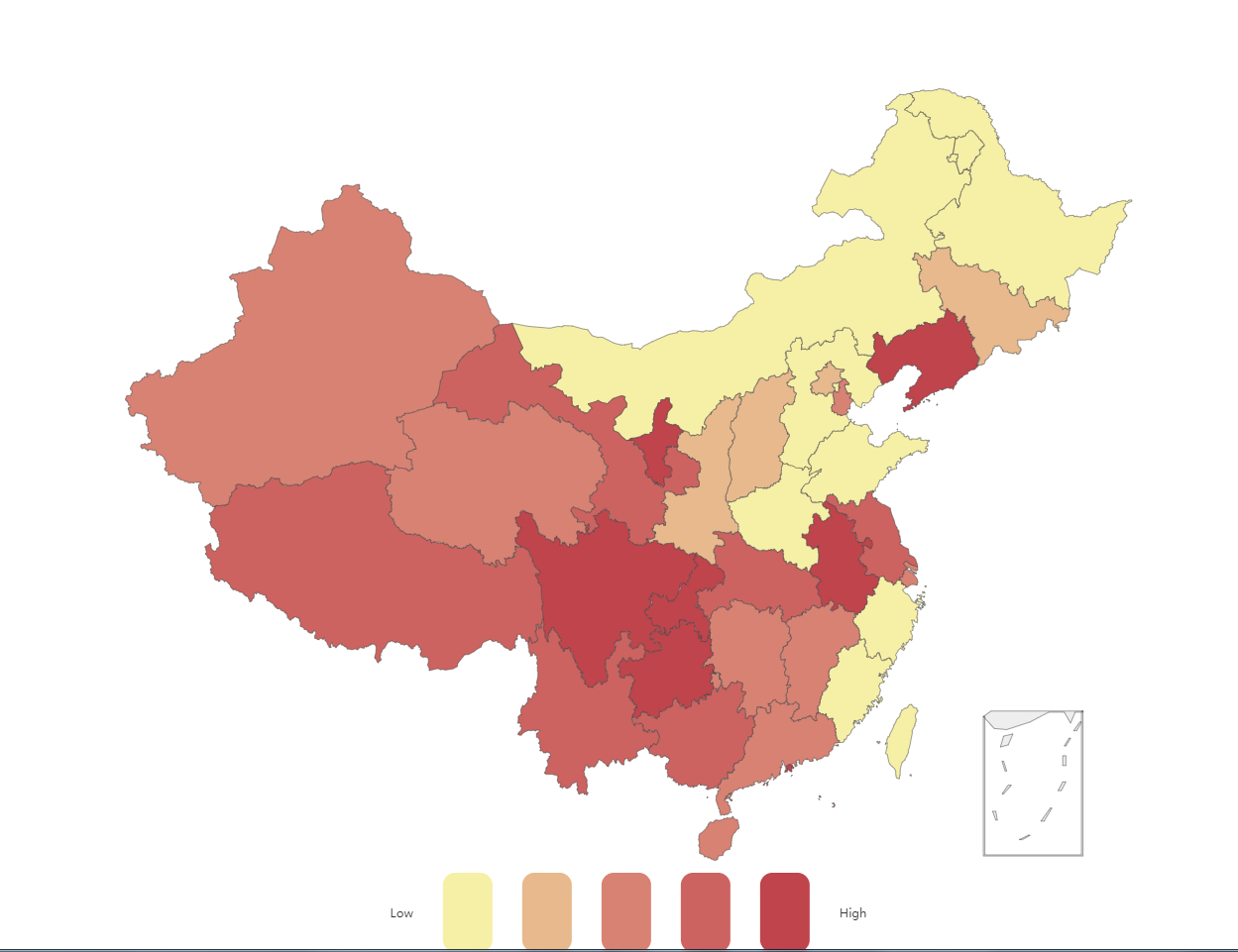 echarts绘制中国版图