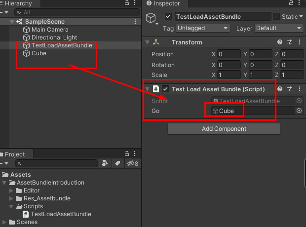 Unity AssetBundle 之 （入门）简单的AssetBundle资源加载使用的案例_ab.loadasset-CSDN博客