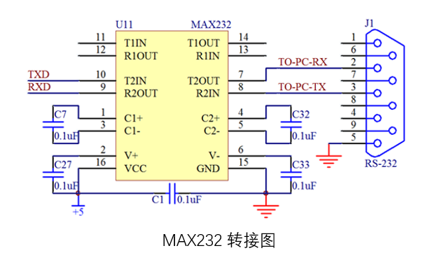 max232接线图图片