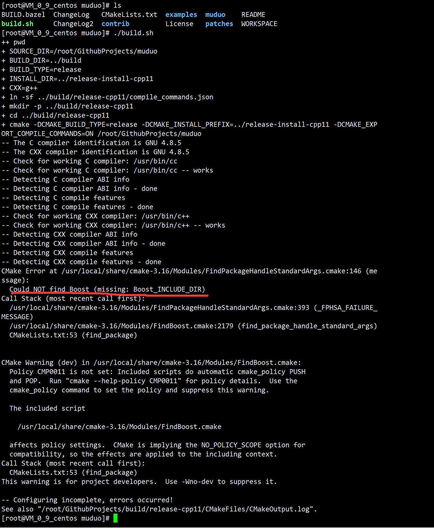 Could not find Boost