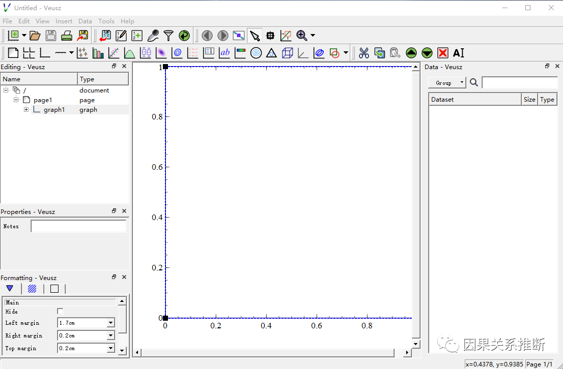 veusz linear regression