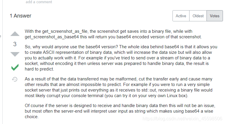 https://stackoverflow.com/questions/25565737/selenium-get-screenshot-as-file-vs-get-screenshot-as-base64