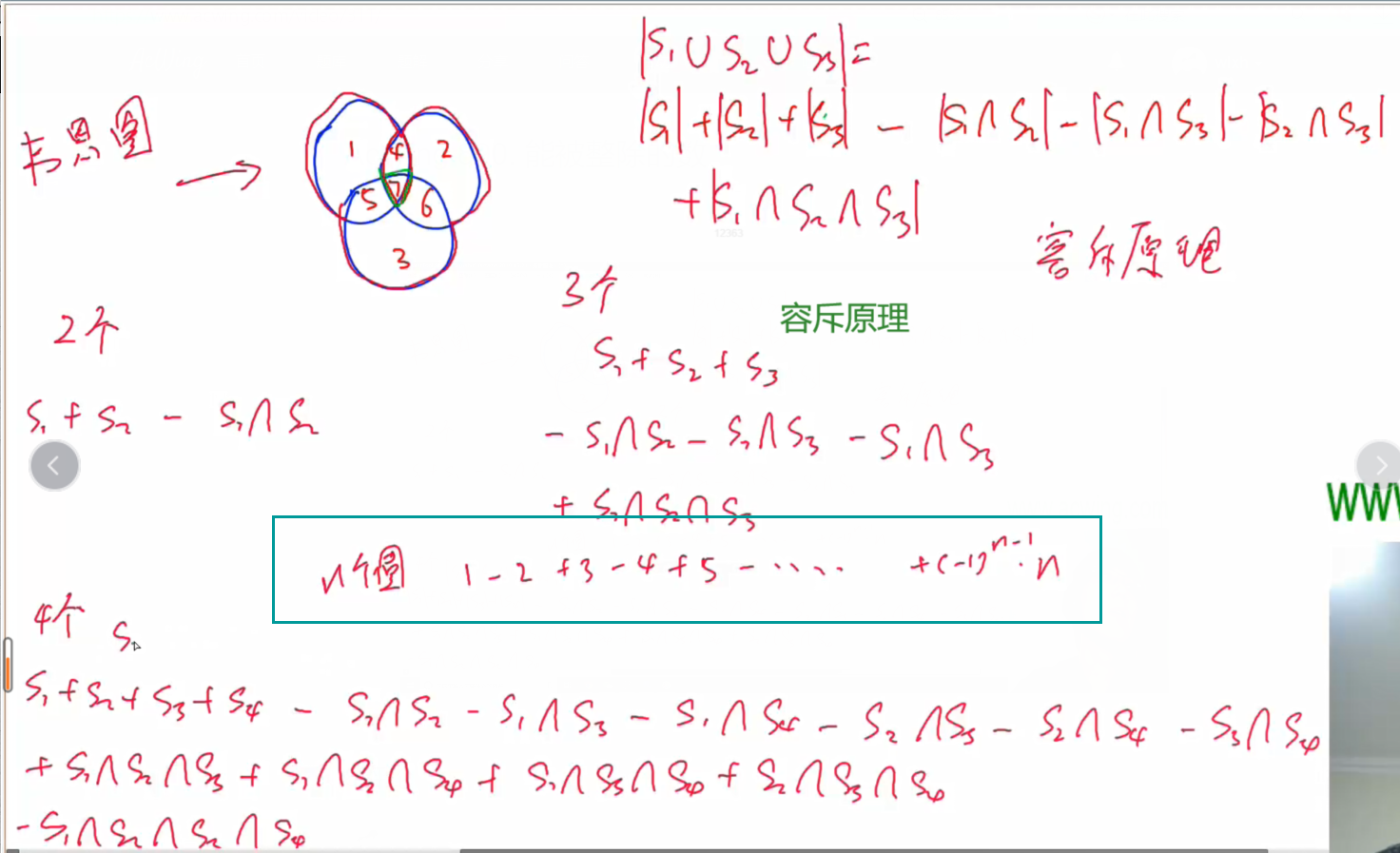 算法容斥原理韦恩图