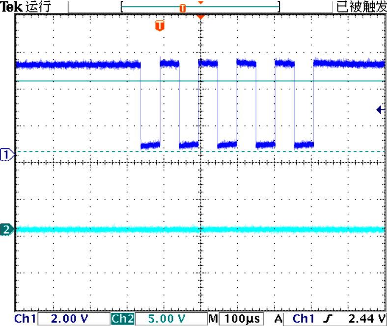 ▲ 测量TXD2发送波形
