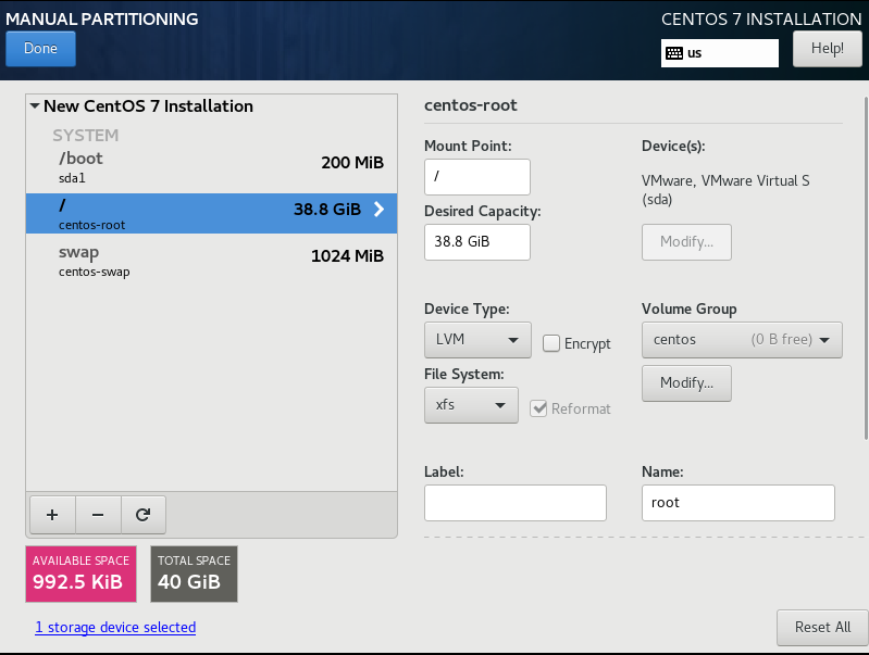 LinuxCentOS7 安装与分区_centos7自动创建分区CSDN博客