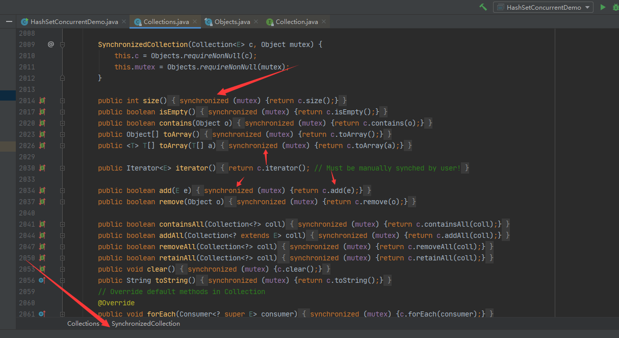 Java并发HashSet报错ConcurrentModificationException解决方案_hashset