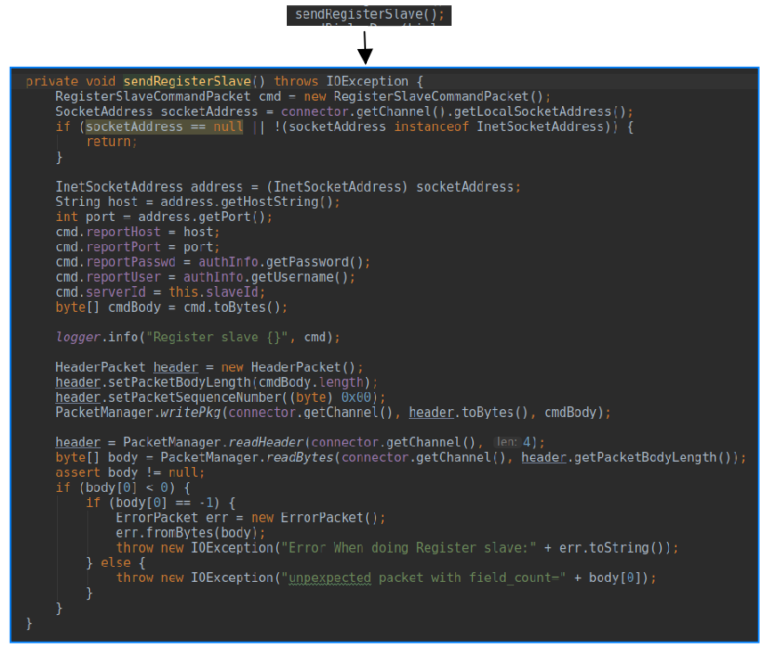 MysqlConnection#dump