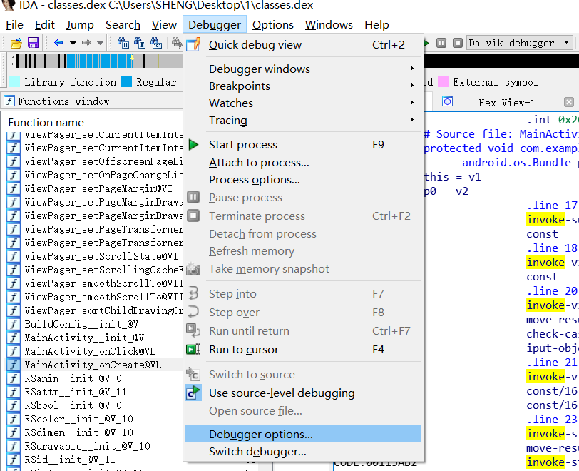 Use IDA to dynamically debug APK - Programmer Sought