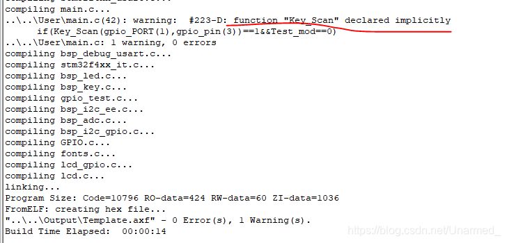 warning: #223-D: function “XXXXXX“ declared implicitly_warning #223-d ...