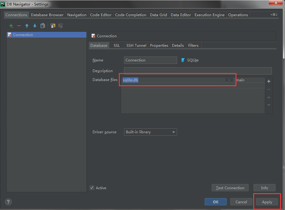 pycharm sqlite browser