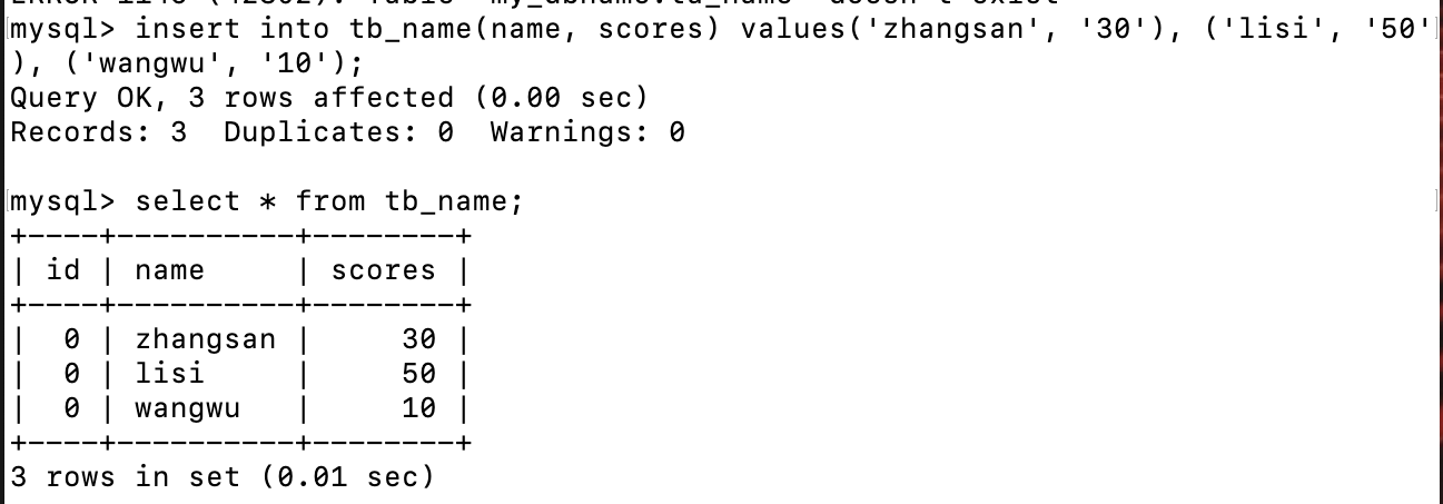 Mysql常用操作语句使用大全