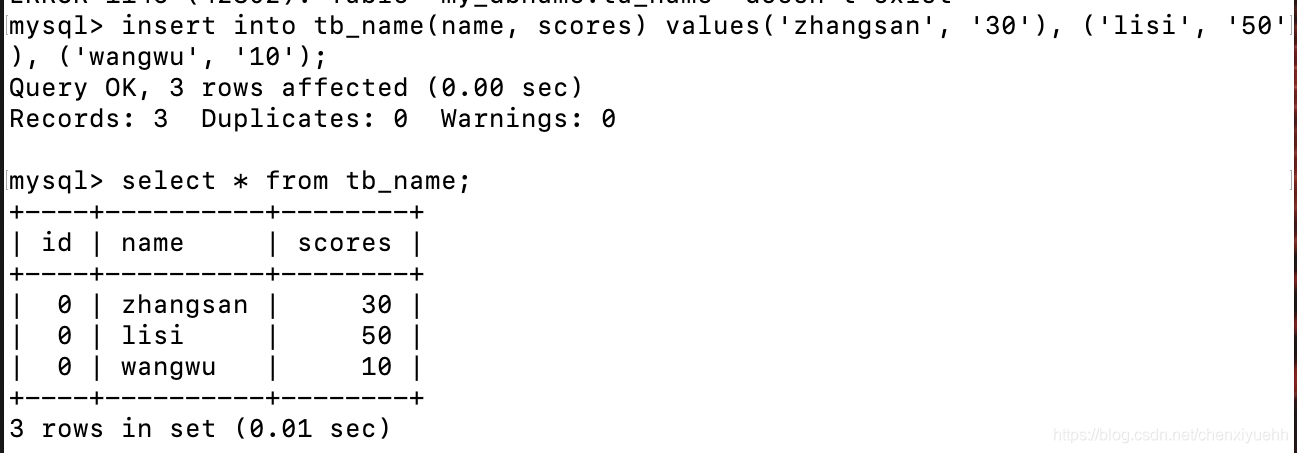 Mysql常用操作语句使用大全