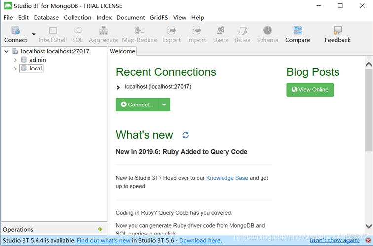 MongoDB和Studio3t安装