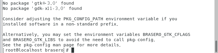 报错"No package 'gtk+-3.0' found"