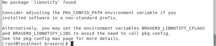 报错"No package 'libnotify' found"