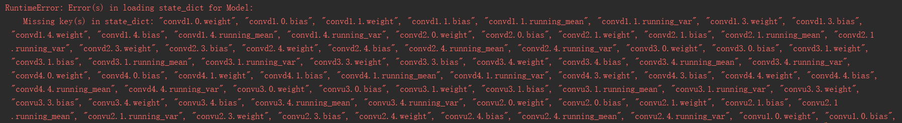 RuntimeError: Error (s) In Loading State_dict For Model: Missing Key (s ...