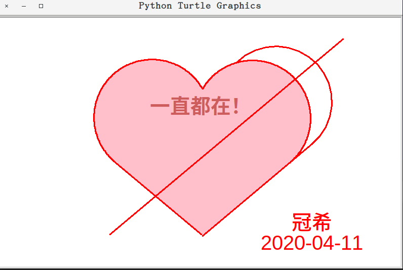 心型表白python代码