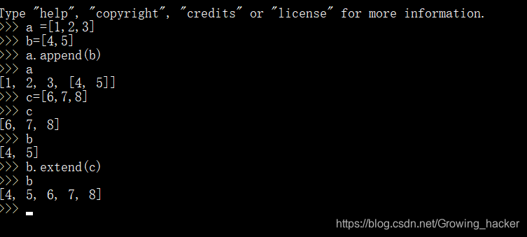 python 列表的append方法与extend的区别_layer.append()-CSDN博客