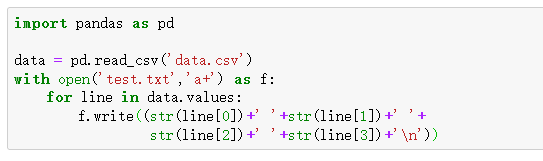 convert txt to csv python