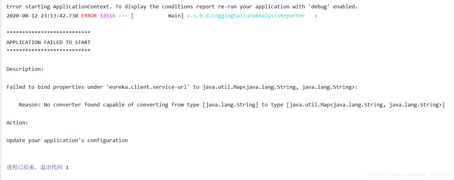 Reason: No converter found capable of converting from type [java.lang.String] to type [java.util.Map