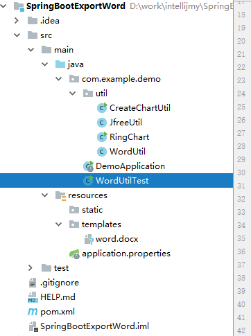 Generate a word report based on the word template using java Apache poi ...