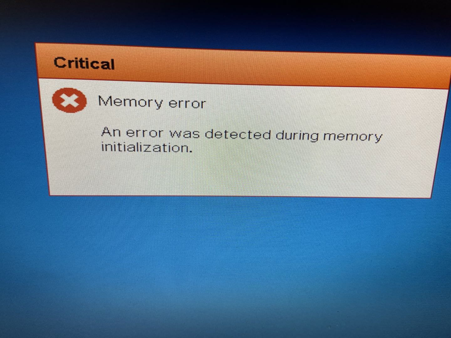 Dell服务器系统开机提示“memory error an error was detected during memory ...