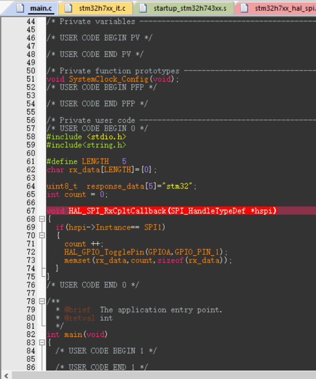 stm32h743ViTx CubeMx spi主、从机实验_hardware nss output signalCSDN博客