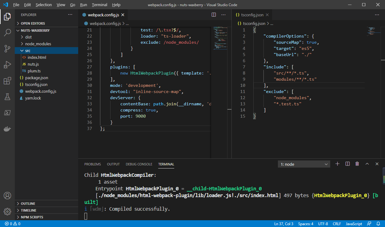 打造自己的集成开发工作站(四)——webpack, typescript eslint_your current version of yarn is out of date. the l