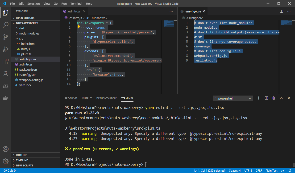 打造自己的集成开发工作站(四)——webpack, typescript eslint_your current version of yarn is out of date. the l