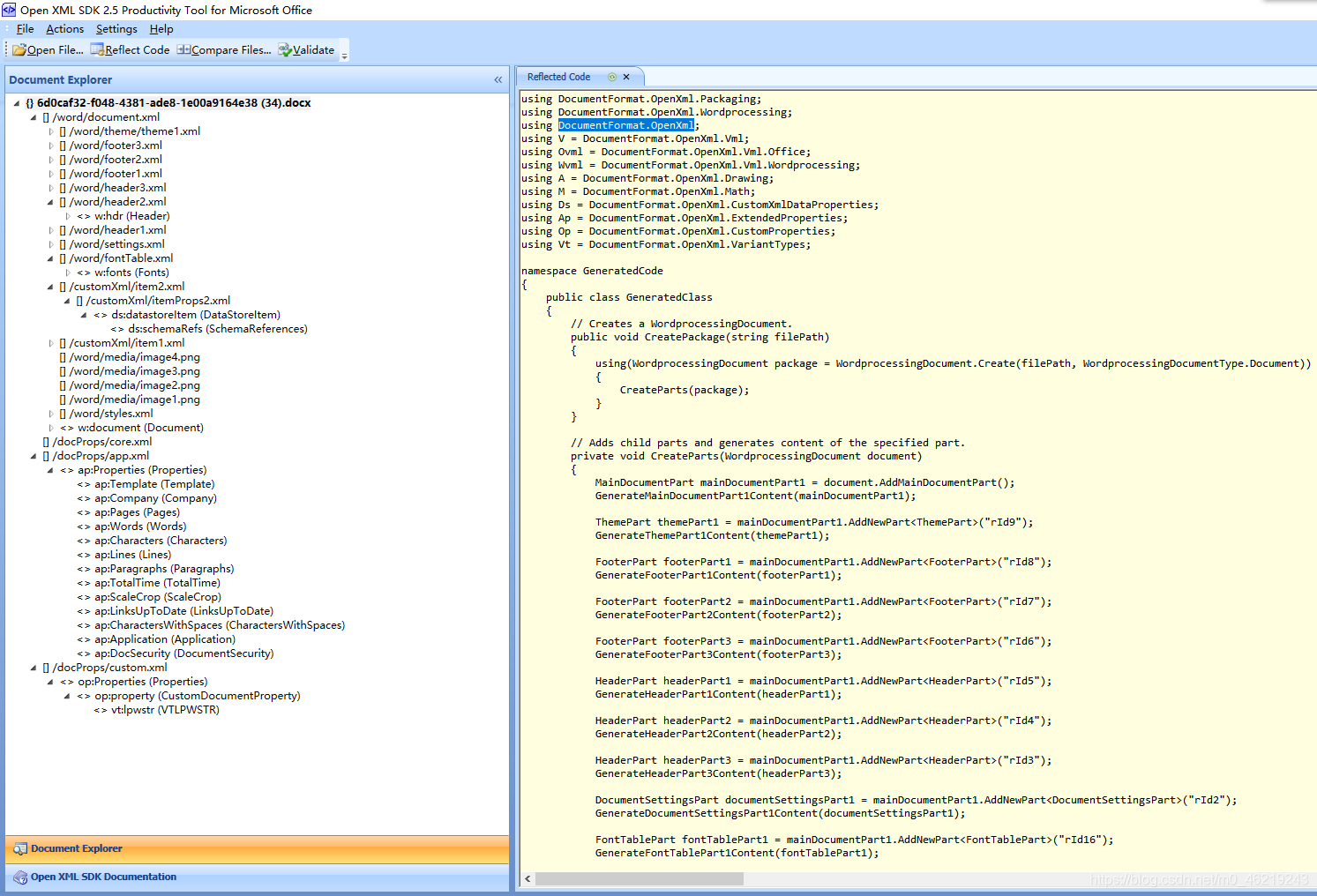 ##World 文档内容转化为c#代码