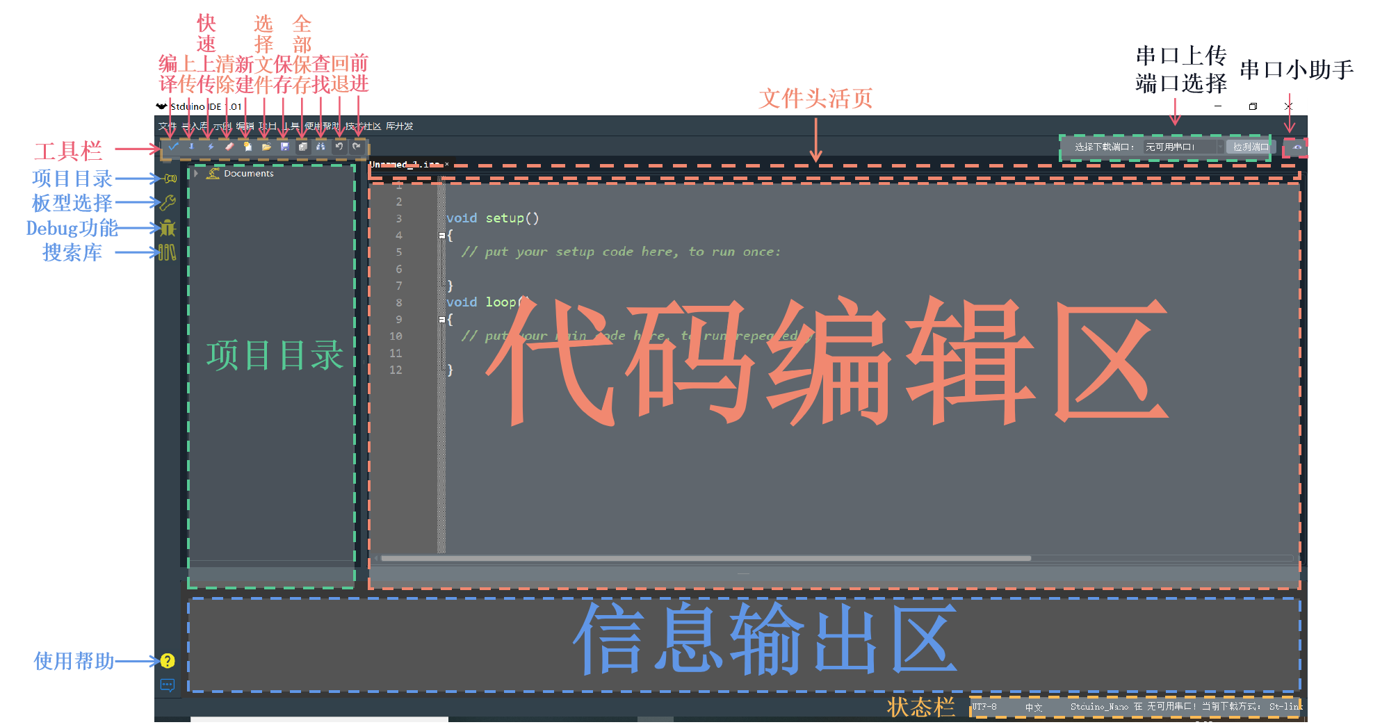 Stduino IDE开发界面