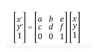 齐次坐标的仿射变换
