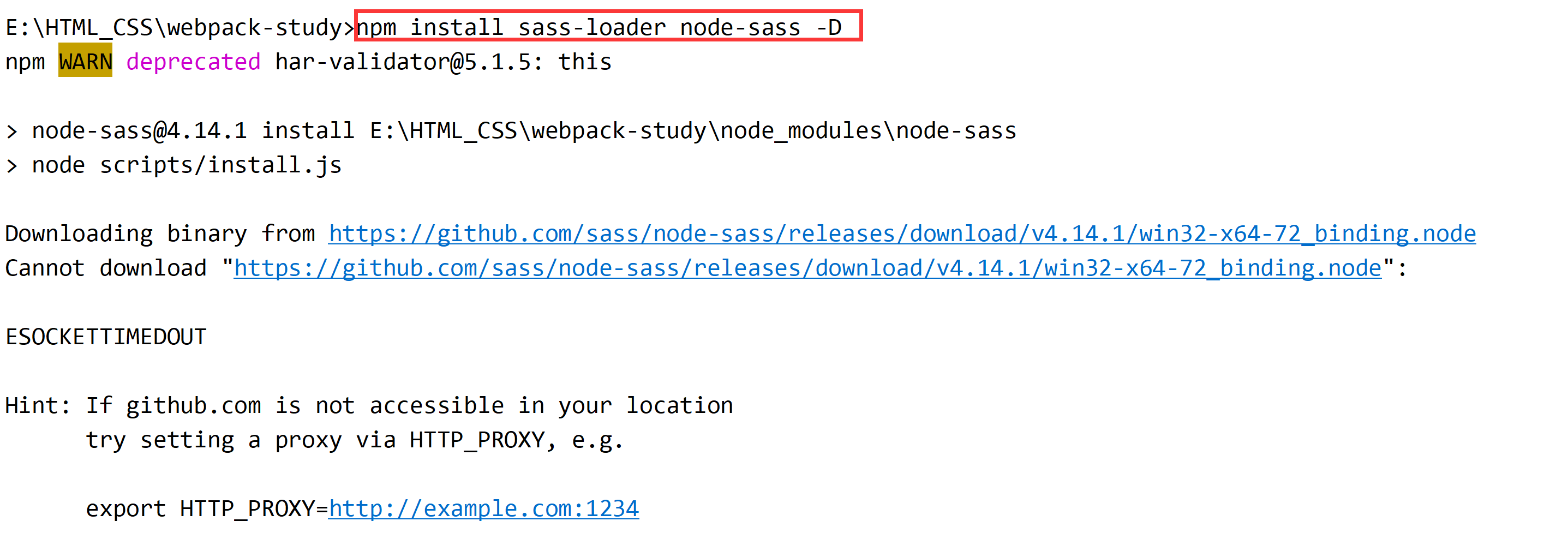 Npm Install Sass Loader Node Sass D报错三步解决 Itcsdn 的博客 Csdn博客