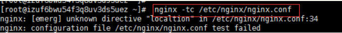 nginx 配置文件正确性测试